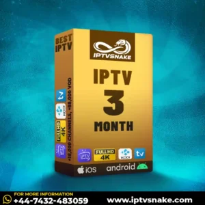 3 Months IPTV Subscriptions